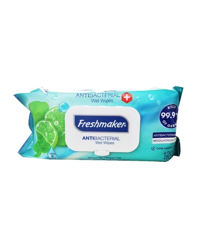 Antibakteriální vlhčené ubrousky  FRESHMARKER,120 ks Antibakteriální vlhčené ubrousky  FRESHMARKER,120 ks