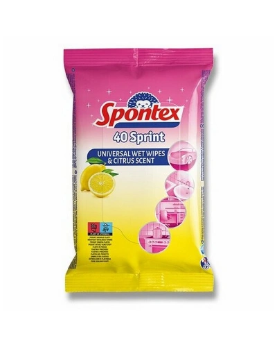 Ubrousky vlhčené Sprint Citrus 40ks Ubrousky vlhčené Sprint Citrus 40ks
