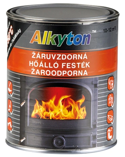 Alkyton žáruvzdorná barva stříbrná 0,25l