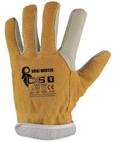 RUKAVICE CXS URBI WINTER, ZIMNÍ, KOŽENÉ RUKAVICE CXS URBI WINTER, ZIMNÍ, KOŽENÉ