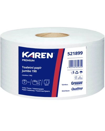 Toaletní papír Jumbo Karen 19cm 2VR 521899 Toaletní papír Jumbo Karen 19cm 2VR 521899