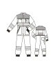 Pánská kombinéza 8706 - nákres