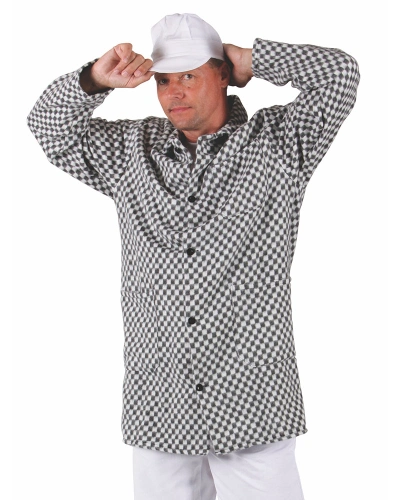 Pánská řeznická blůza 0413, černobílá kostka Pánská řeznická blůza 0413, černobílá kostka