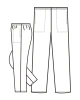 Dámské kalhoty 0471 - nákres Dámské kalhoty 0471 - nákres