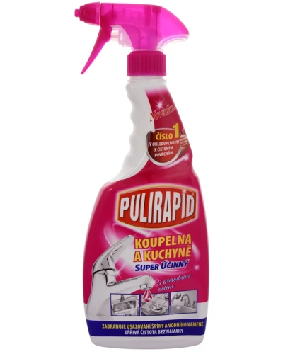 Pulirapid na koupelny a kuchyně s přírodním octem 500ml Pulirapid na koupelny a kuchyně s přírodním octem 500ml