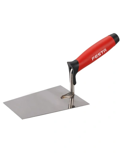 Lžíce nerez zednická FESTA gum. ruč. 160x115mm Lžíce nerez zednická FESTA gum. ruč. 160x115mm