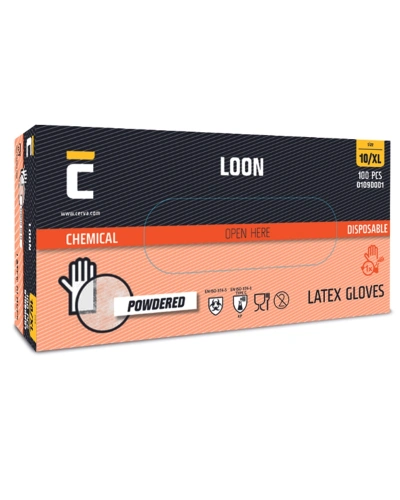 LOON rukavice jednor.latexové pudrované 2 LOON rukavice jednor.latexové pudrované 2