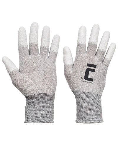 TEREL rukavice nylonové AS PU prsty TEREL rukavice nylonové AS PU prsty