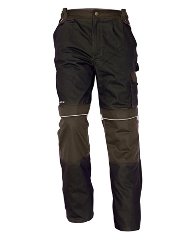 Kalhoty STANMORE, do pasu - tmavě hnědá Kalhoty STANMORE, do pasu - tmavě hnědá