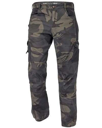 Pánské kalhoty CRAMBE CAMOUFLAGE, zelené Pánské kalhoty CRAMBE CAMOUFLAGE, zelené