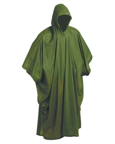 PVC Pončo, zelené