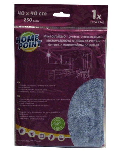 Utěrka mikrovlákno 40x40 cmn250 g Utěrka mikrovlákno 40x40 cmn250 g