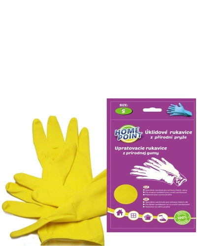 Rukavice gumové semišové S Rukavice gumové semišové S