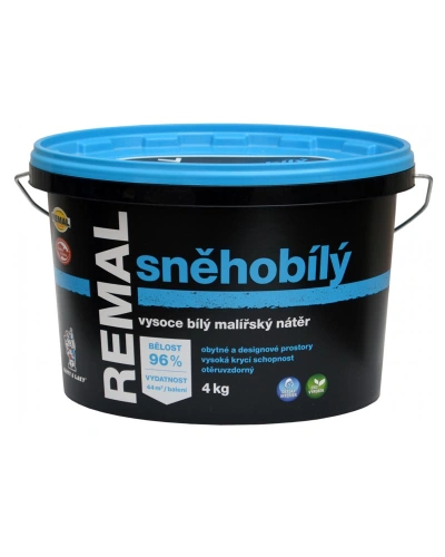Maliřská barva REMAL SNĚHOBÍLÝ, 4kg