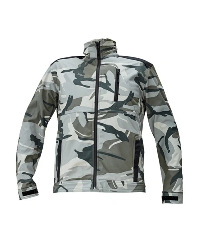 Pánská softshellová bunda CRAMBE CAMOUFLAGE, šedé