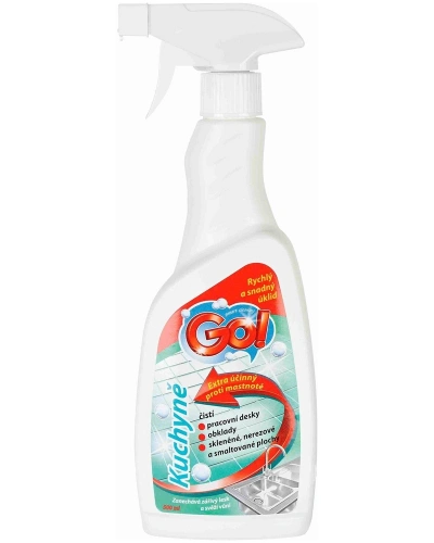 Čistič na kuchyně GO! 500ml s rozprašovačem Čistič na kuchyně GO! 500ml s rozprašovačem