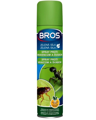 BROS spray proti mravencům a švábům 300ml zelená síla BROS spray proti mravencům a švábům 300ml zelená síla