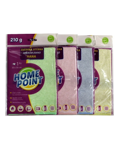 Utěrka Mikrovlákno HANA 30x30 cm 210 g Utěrka Mikrovlákno HANA 30x30 cm 210 g