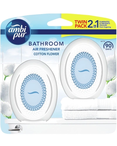 Ambi Pur Bathroom  2x7,5ml  Cotton Flower Ambi Pur Bathroom  2x7,5ml  Cotton Flower