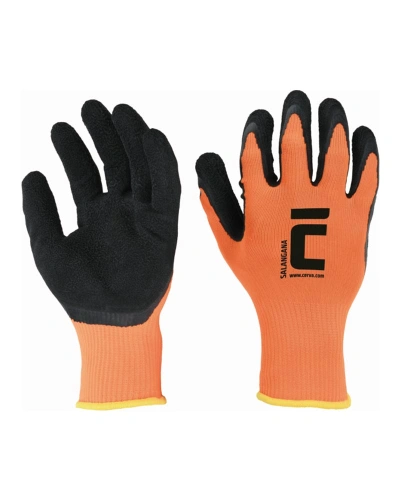 Rukavice pracovní povrstvené SALANGANA - oranžový