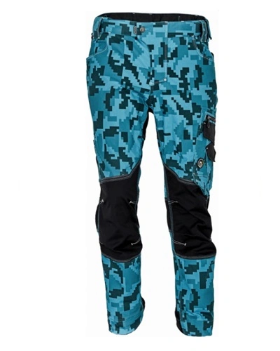 Kalhoty pánské monterkové pas NEURUM CAMOU petrolejová Kalhoty pánské monterkové pas NEURUM CAMOU petrolejová