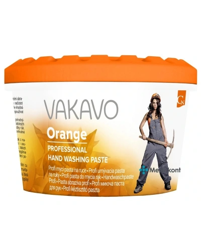 Pasta mycí, VAKAVO ORANGE, na ruce, 600g Pasta mycí, VAKAVO ORANGE, na ruce, 600g