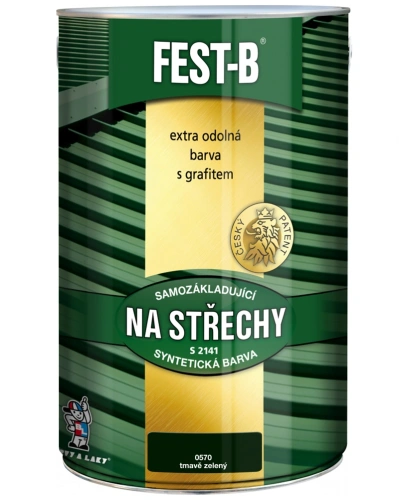 FEST-B S2141 antikorozní nátěr na železo 0570 tmavě zelený 5 kg FEST-B S2141 antikorozní nátěr na železo 0570 tmavě zelený 5 kg