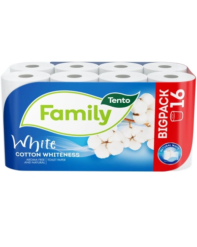 Toaletní papír Tento Family White 2vr 16 ks Toaletní papír Tento Family White 2vr 16 ks