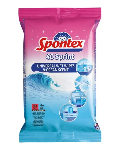 Ubrousky vlhčené Sprint Oceán 40ks Ubrousky vlhčené Sprint Oceán 40ks