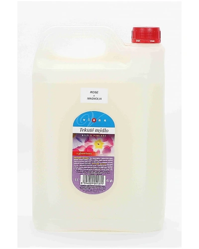 Mýdlo tekuté VIONE 5l bílé ROSE & MAGNOLIA Mýdlo tekuté VIONE 5l bílé ROSE & MAGNOLIA