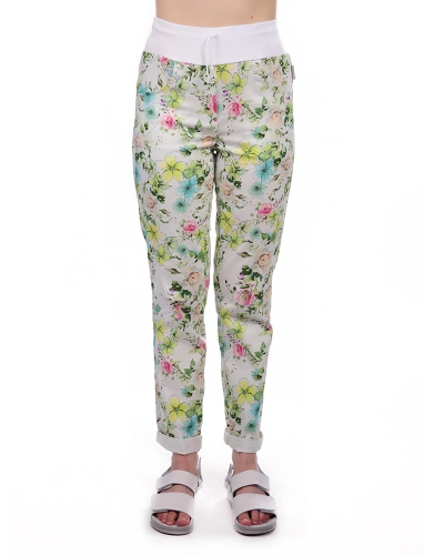 Dámské kalhoty BEATA, květ Dámské kalhoty BEATA, květ