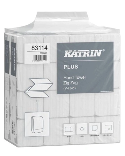 Ručník papírový Z-Z KATRIN PLUS, 1VR, super bílý, 20x300ks, 6000 ks HANDYPACK.jpg