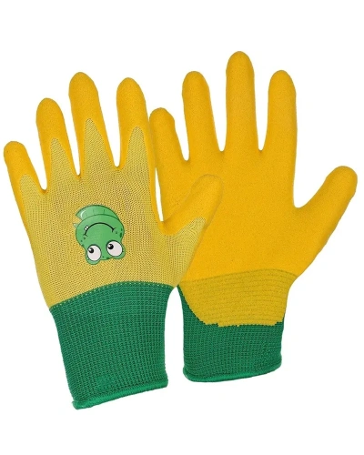 rukavice polomáčené dětské drago, žluté.jpg
