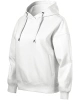 Mikina dámská MOON 421 s kapucí, bílá , XS-XXL