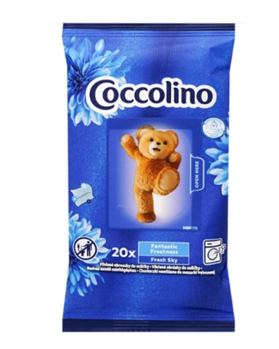 Coccolino, vonné ubrousky do sušičky, 20ks, Fresh Sky.jpg Coccolino, vonné ubrousky do sušičky, 20ks, Fresh Sky.jpg