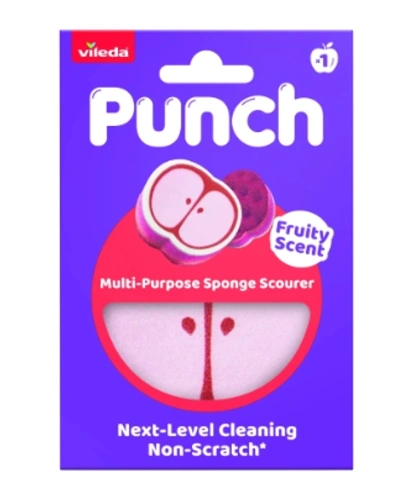Vileda, Punch, houba na nádobí, s vůní jablka.jpg Vileda, Punch, houba na nádobí, s vůní jablka.jpg