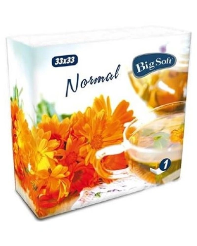 Papírové ubrousky Big Soft Normal 33x33cm Papírové ubrousky Big Soft Normal 33x33cm