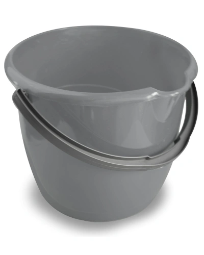 Kbelík LABUŤ s výlevkou 31x25,5 cm 12 l stříbrný