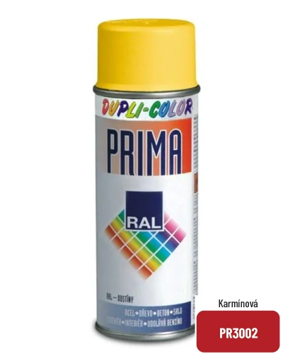 Spray PRIMA ral 3002 karmínová