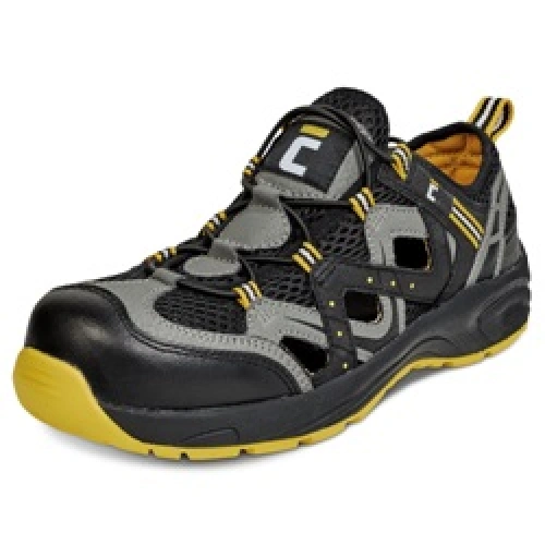 Obuv sandál HENFORD O1 SRC černo-šedo-žlutý Obuv sandál HENFORD O1 SRC černo-šedo-žlutý
