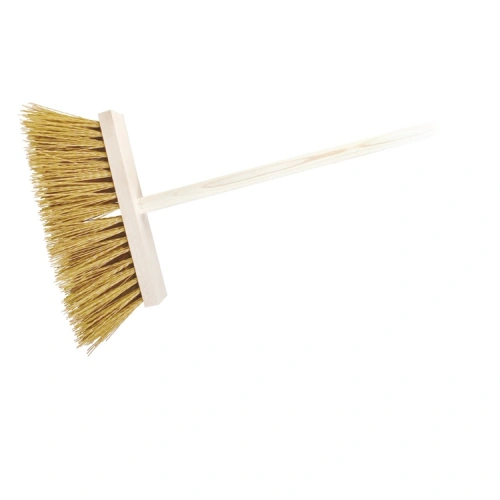 Zatloukané dřevěné koště 30 cm s holí 120 cm Zatloukané dřevěné koště 30 cm s holí 120 cm