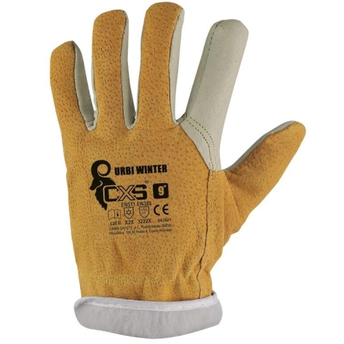 RUKAVICE CXS URBI WINTER, ZIMNÍ, KOŽENÉ RUKAVICE CXS URBI WINTER, ZIMNÍ, KOŽENÉ