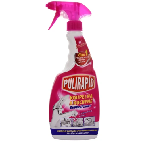 Pulirapid na koupelny a kuchyně s přírodním octem 500ml Pulirapid na koupelny a kuchyně s přírodním octem 500ml