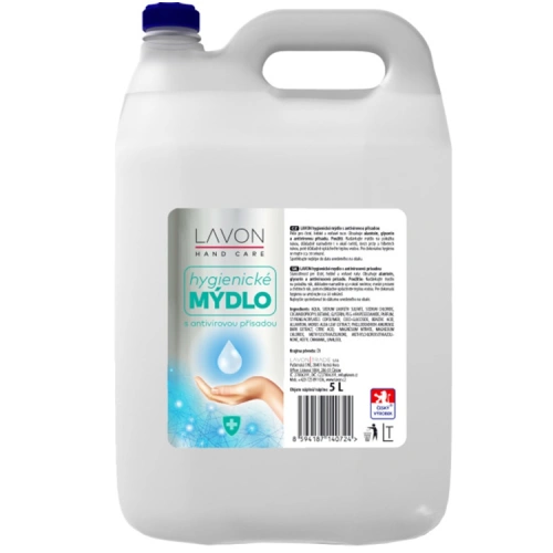 LAVON mýdlo tekuté s antivirovou přísadou 5l LAVON mýdlo tekuté s antivirovou přísadou 5l