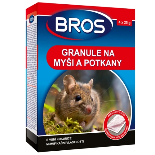 Bros granule -potkani + myši 140g Bros granule -potkani + myši 140g