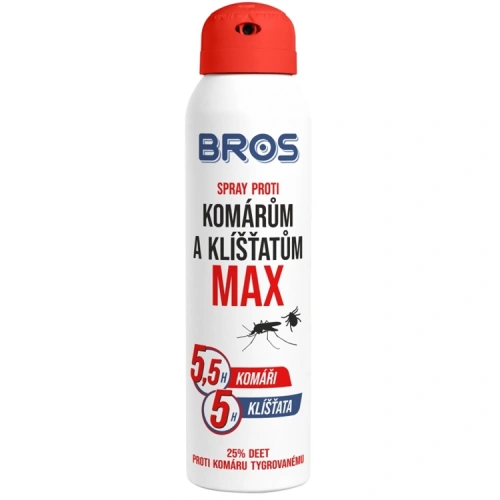 Bros repelent spray proti komárům a klišťatům MAX 90ml Bros repelent spray proti komárům a klišťatům MAX 90ml