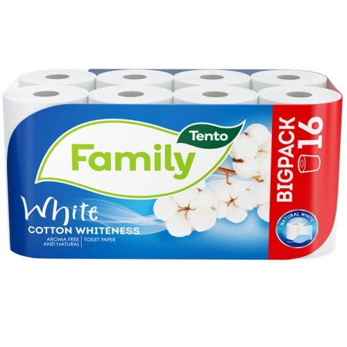Toaletní papír Tento Family White 2vr 16 ks Toaletní papír Tento Family White 2vr 16 ks