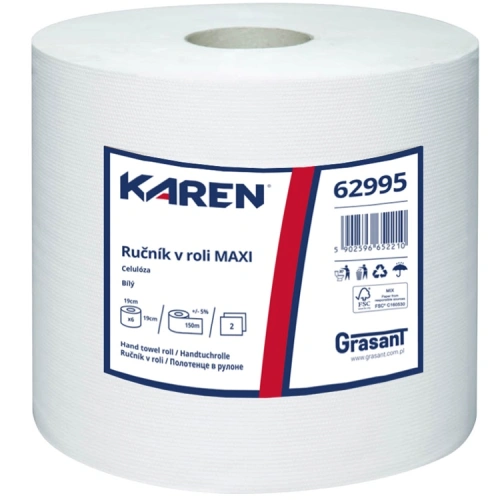 Ručník papírový v roli Karen 62995 2VR 150m Ručník papírový v roli Karen 62995 2VR 150m