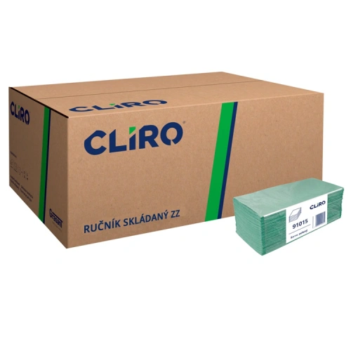 Ručník papírový ZZ Cliro zelený 5000ks 23x25 cm Ručník papírový ZZ Cliro zelený 5000ks 23x25 cm