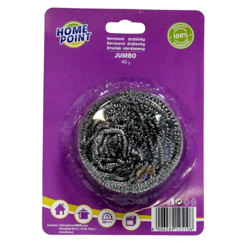 Drátěnka nerez Jumbo 40g 7x7cm